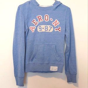 AEROPOSTALE | Girls Hoodie Blue Size Small